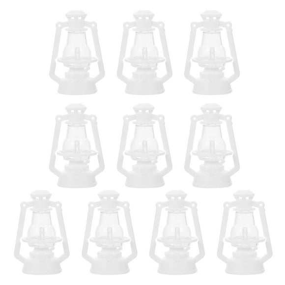 10Pcs Rétro Xmas Halloween Kérosène Lampe Forme Décor Vintage Kérosène Ornement Léger
