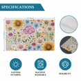 thumbnail image 6 of Sunflower Vintage Placemats Set of 6, Colorful Flowers Summer Botanical Retro Art Placemats for Dining Table, Place Mats for Kitchen Tabletop, Waterproof Wipeable Dining Table Mats Set, 6 of 9