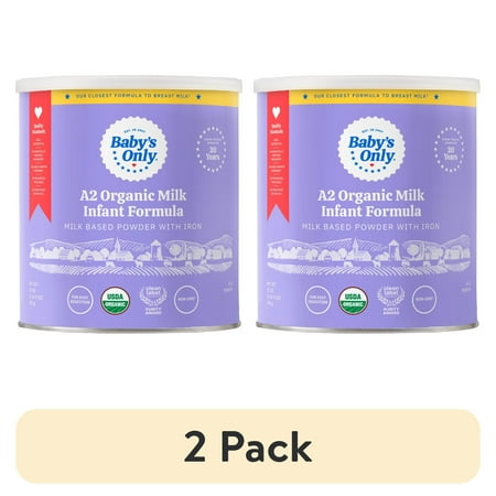 (2 pack) Baby's Only Organic - Infant Formula Organic 2 Supplement Iron - 21 Ounces