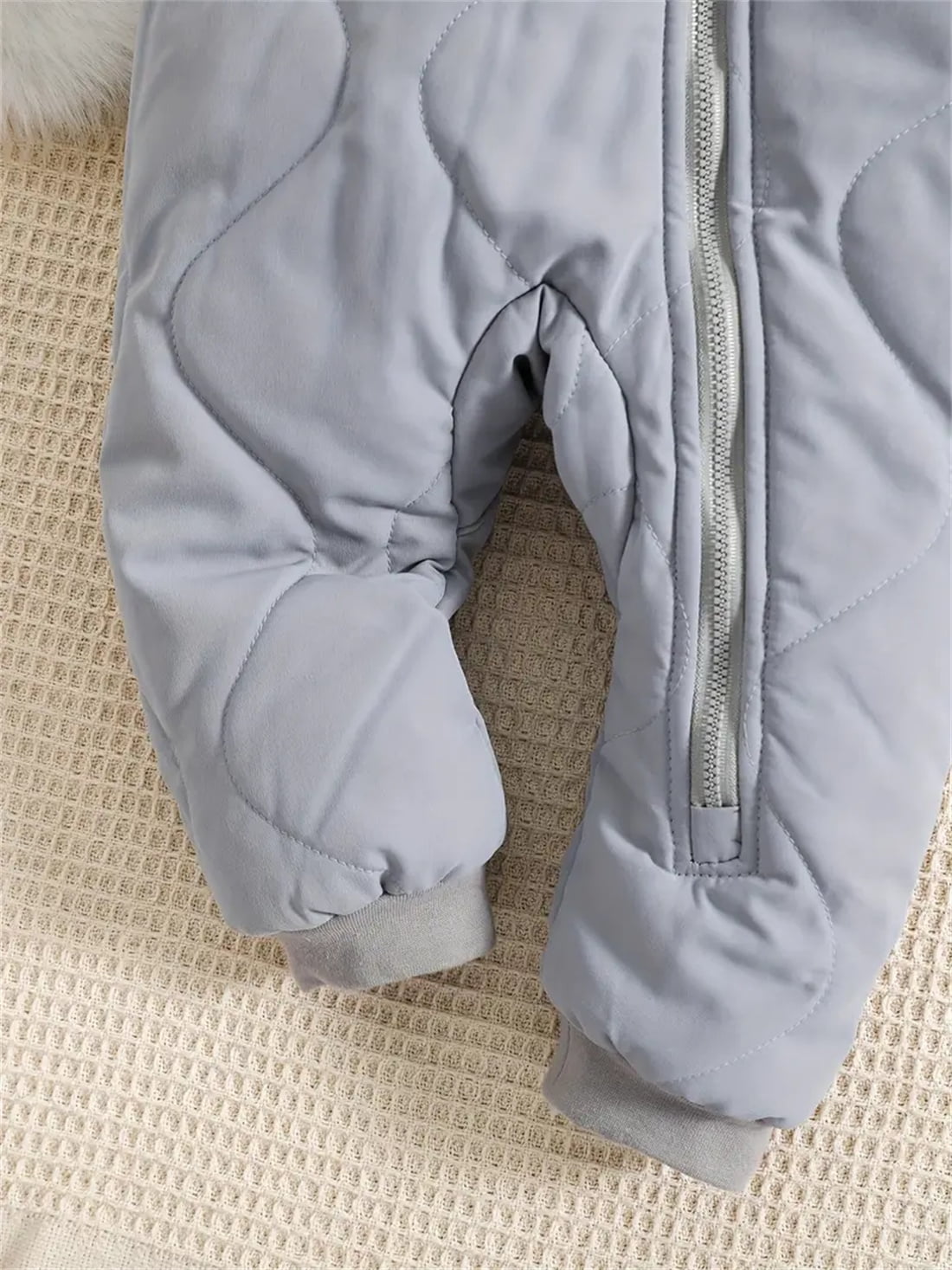 WIBACKER 3-24M Infant Hooded Thick Romper Long Sleeve Zipper Fleece Warm Winter Coat for Baby Toddler Boys Girls