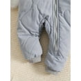 thumbnail image 5 of WIBACKER 3-24M Infant Hooded Thick Romper Long Sleeve Zipper Fleece Warm Winter Coat for Baby Toddler Boys Girls, 5 of 9