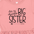 thumbnail image 4 of Inktastic I'm the Awesome Big Sister Girls Toddler Dress, 4 of 5