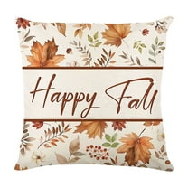 WEGFTDUOP Christmas Pillowcases 45 cm Fall Maple Linen Print Cushion Cover Home Decoration Throw Pillow Cover for Sofa Couch Bed