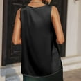 thumbnail image 4 of Summer Saving! Yievot Womens V-Neck Sleeveless Vests Summer Tops Sleeveless Tank Tops 2024 Trendy Spring Woman Shirts Clothes On Clearance Black XL, 4 of 4