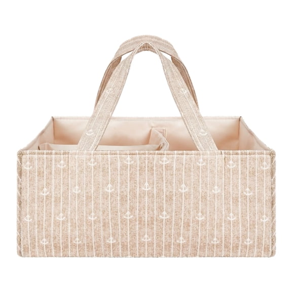 Multifunctional Mommy Bag Portable Diaper Storage Bag, Well-Organized Compartments For Diapers Wipes Bottles & Baby Essentials, Stain-Resistant Material Reinforced Handle For