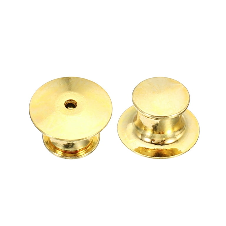 Uxcell Pin Backs Metal Lapel Pin Backing Enamel Pin Brooch Holder Locking  Clasp Gold Tone 30 Pack