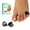 Black, variant on Welnove Gel Toe Separator, 12 Pack Pinky Toe Spacers, Aloe Vera Extract Infused Silicone Little Toe Spacers, Bunion Corrector, Bunion Cushions Pads for Preventing Rubbing & Relieve Pressure