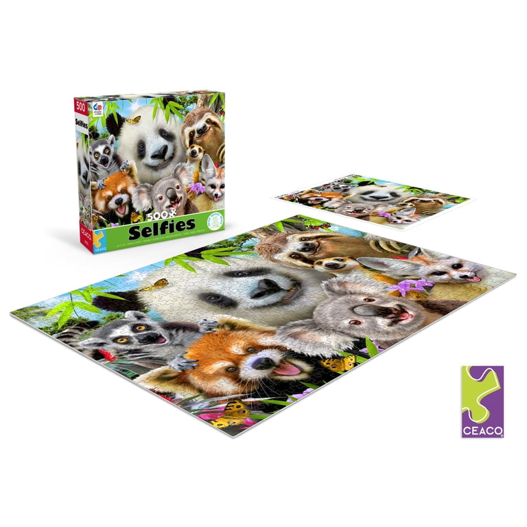Ceaco 500 Piece Panda and Friends Selfies (Howard Robinson