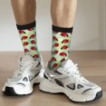 thumbnail image 6 of Vsdgher Red Ladybugs And Leaf Crew Socks for Men & Women, Breathable Casual Athletic Ankle Socks, 6 of 6