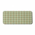 thumbnail image 1 of Abstract Computer Mouse Pad, Illustration of Colorful Stripes with Geometric Shapes Retro Design, Rectangle Non-Slip Rubber Mousepad X-Large, 35" x 15", Eggshell and Multicolor, by Ambesonne, 1 of 2