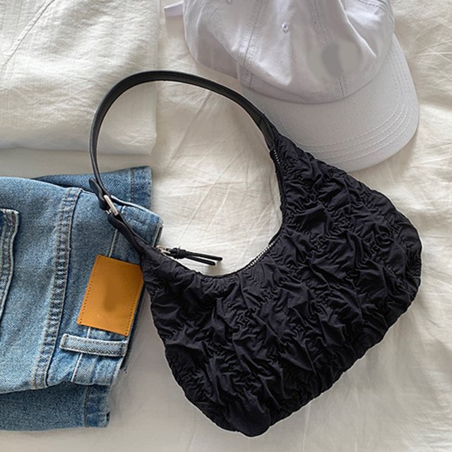 Bolsa de hombro Ndcxsfigh Bolsa de mujer Armpit Dumpling Negro