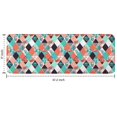thumbnail image 7 of Orange Green White Checkerboard Checkered Pattern Kitchen Rug Mat,Kitchen Runner Rugs Non Skid Washable,Decorative Kitchen Floor Mats for Kitchen,Sink,Laundry,17"x47.2", 7 of 7