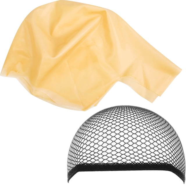 Halloween Bald Cap Makeup Latex Bald Head Wig Caps Bald Hat Cosplay Makeup Costume Accessories for Adults Women