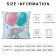 thumbnail image 5 of Orinice Balloons Graphic Decorative Men Women Boy Girl Room Cushion Throw Pillow Cover for Home Couch Living Room Bed Sofa Pillowcase 24x24in, 5 of 5