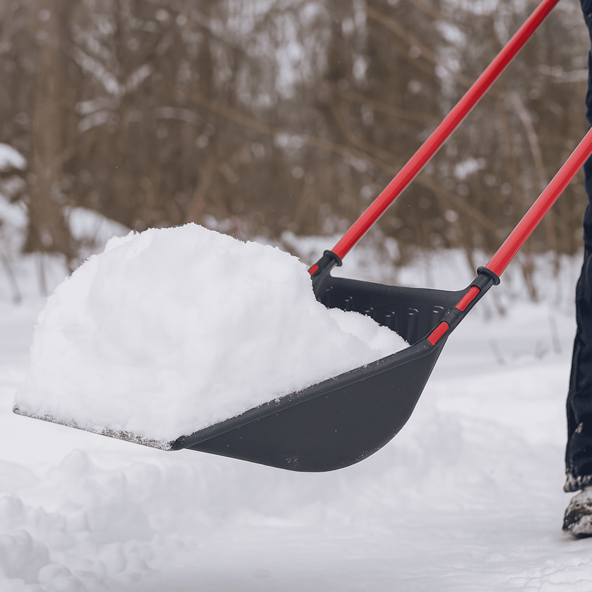 Era Infinity 24" Sleigh Scoop, Red Shaft, Black Blade, 1 x 24"