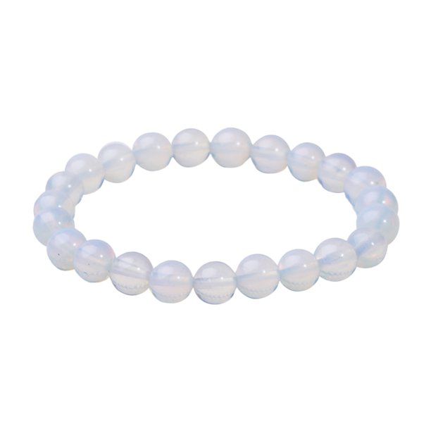 Blanco Moonlights Pulsera Moonlights Piedra Mano Cuerda Moda Adornos de la Mano de la Mujer