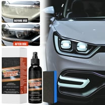 Cevemin Professional Headlight Restoration Kit - Restores Clarity, Removes Yellowing & Improves Visibility for All Cars, Trucks, SUVs | Long-Lasting Protective Coating Headlight Cleaner Kit 120ml