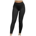 thumbnail image 1 of Tdoqot Workout Leggings for Women- Gym Slim Fit Stretch High Rise Yoga Leggings Black, 1 of 5