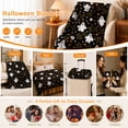 thumbnail image 4 of BingTong Plush Halloween Throw Blanket, Peaceful Ghosts Design, Black Cozy,G, 4 of 9