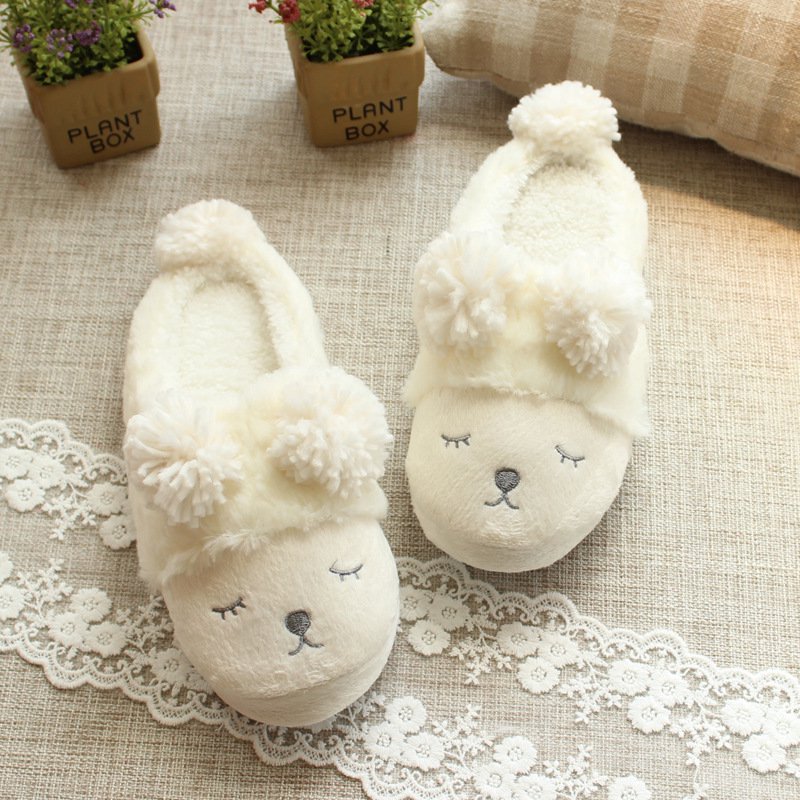 Estink Winter Warm Short Plush Indoor Slippers Cute Estink Winter Warm Short Plush Indoor Slippers Cute
