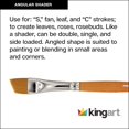 thumbnail image 4 of Kingart PREMIUM Radiant Taklon Paint Brush, Size-3/8, 4 of 7