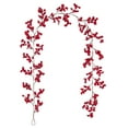 thumbnail image 2 of Red Berry Christmas Wreath, Imitation Berry Vines, Fireplace and Tabletop Decor, Indoor Outdoor Holiday Decoration,Vsgery, 2 of 6
