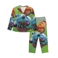 thumbnail image 1 of Balery Butterfly Landing On Head Dumpy Frog Conjunto de Pijama con Estampado para Mujer, Conjunto de Dos Piezas con Manga Larga, Ropa de Dormir Suave con Bolsillos, Pijamas Cómodos-Small, 1 of 7