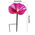 thumbnail image 3 of SLYNSHome Hummingbird Baths for outdoors Flowers Shaped Bird Bath Garden Decoration Hummingbird Feeders With Metal Stake for Yard Patio Outside (Hot Pink), 3 of 5