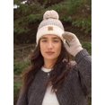 thumbnail image 7 of MUK LUKS Women's Marled Chunky Knit Winter Hat and Gloves Set, 2PC Set, 7 of 7
