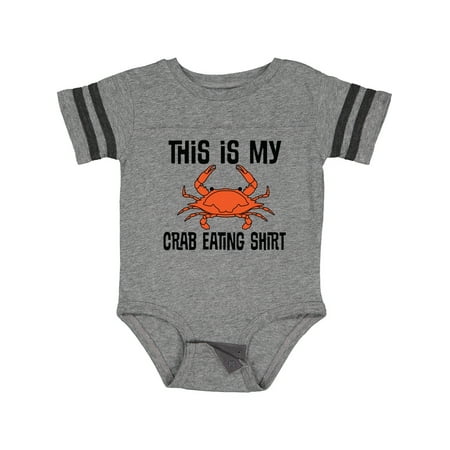 

Inktastic This is My Crab Eating Shirt Gift Baby Boy or Baby Girl Bodysuit