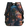 thumbnail image 4 of Honeii Twilight Canal Reflection Print Backpack for Both Men and Women, Basic Bookbag for College, Work, or Travel,Rucksack Computer Bag-One Size, 4 of 5