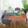 thumbnail image 3 of Yayeee Tablecloths 54" x 54" Rectangle Wrinkle Resistant Party Table Cover, Blue Window, 3 of 8