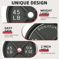 thumbnail image 3 of BalanceFrom 90LB Olympic Curl Barbell Set，Includes 4FT Curl Bar & 2-Inch Cast Iron Weight Plates, Dumbbell Clips，Strength Training Set, for Home Gym, Multiple Packages, 3 of 6