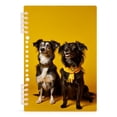 thumbnail image 2 of Dogs Black Ring Binder Notebook Journey Note Diary College Ruled Spiral Notebook Study Loose Leaf Paper A5 60 Pages, 2 of 8