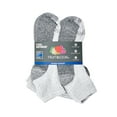 thumbnail image 3 of Fruit of the Loom Dual Defense Ankle Socks for Boys, Grey, Sizes 3-9 (10-Pack), 3 of 5