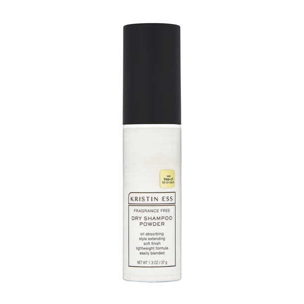 Kristin Ess Hair Fragrance Free Dry Shampoo Powder Spray for Oily Hair - Absorbs Oil, Style Extending Dry Shampoo for Men and Women, Easily Blended, Lightweight Formula, Non-Aerosol, Vegan, 1.3 oz (Pa