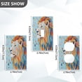 thumbnail image 4 of Switch Panel Switch Decoration 2.76x4.53x0.28 Inches Unused Outlet Cover Switch Plate Wall Plates Living Room Kitchen Bedroom Study Switches Colorful Lions and Raindrops, 4 of 8