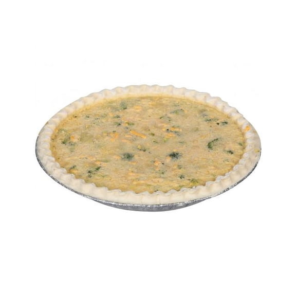 Sara Lee Chef Pierre Unbaked Broccoli Quiche, 10 inch - 6 per case.