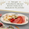 thumbnail image 4 of Spode Christmas Tree 19" Serving Platter - Porcelain Holiday Serving Tray for Entertaining - Dishwasher & Microwave Safe - Classic Christmas Tableware for Serving Festive Dishes, 4 of 6