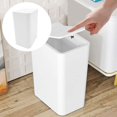 thumbnail image 2 of Durable Plastic Square Flip Top Trash Can Convenient Lid Operation Ideal For Home Use Other Cleaning Supplies Home Decor, 2 of 5