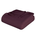 thumbnail image 2 of Superior Metro Chevron Zig-Zag All-Season Cotton Blanket, California King, Plum, 2 of 11