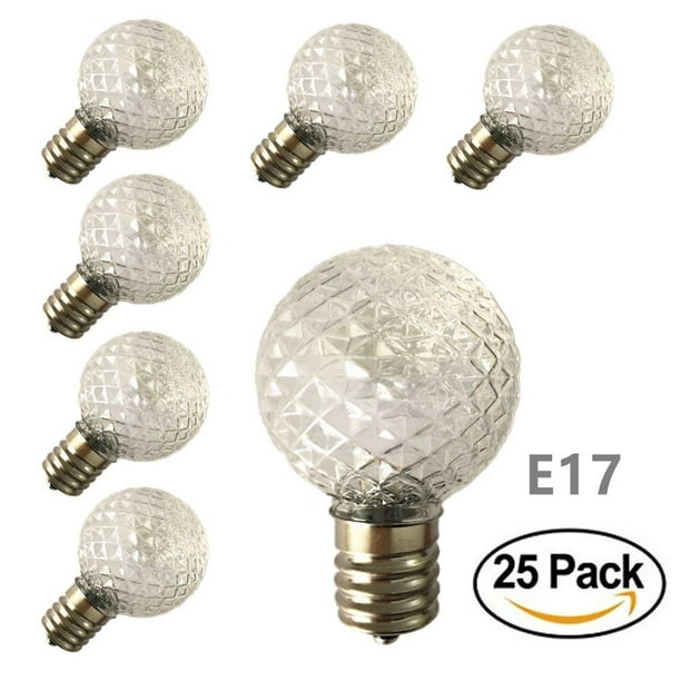 [ 25 Pack ] LED G40 Globe Replacement Bulbs for Patio Outdoor String