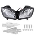 thumbnail image 2 of Head LED Headlight Assembly Bright White Angel Eyes High Low Beam Fit for R15 2012-2016, 2 of 8