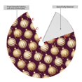 thumbnail image 2 of Lsque Golden Christmas Balls Print Christmas Tree Skirt, Tree Skirt with Ties or Velcro, Perfect for Holiday Decorations, Halloween, and New Year-30", 2 of 7