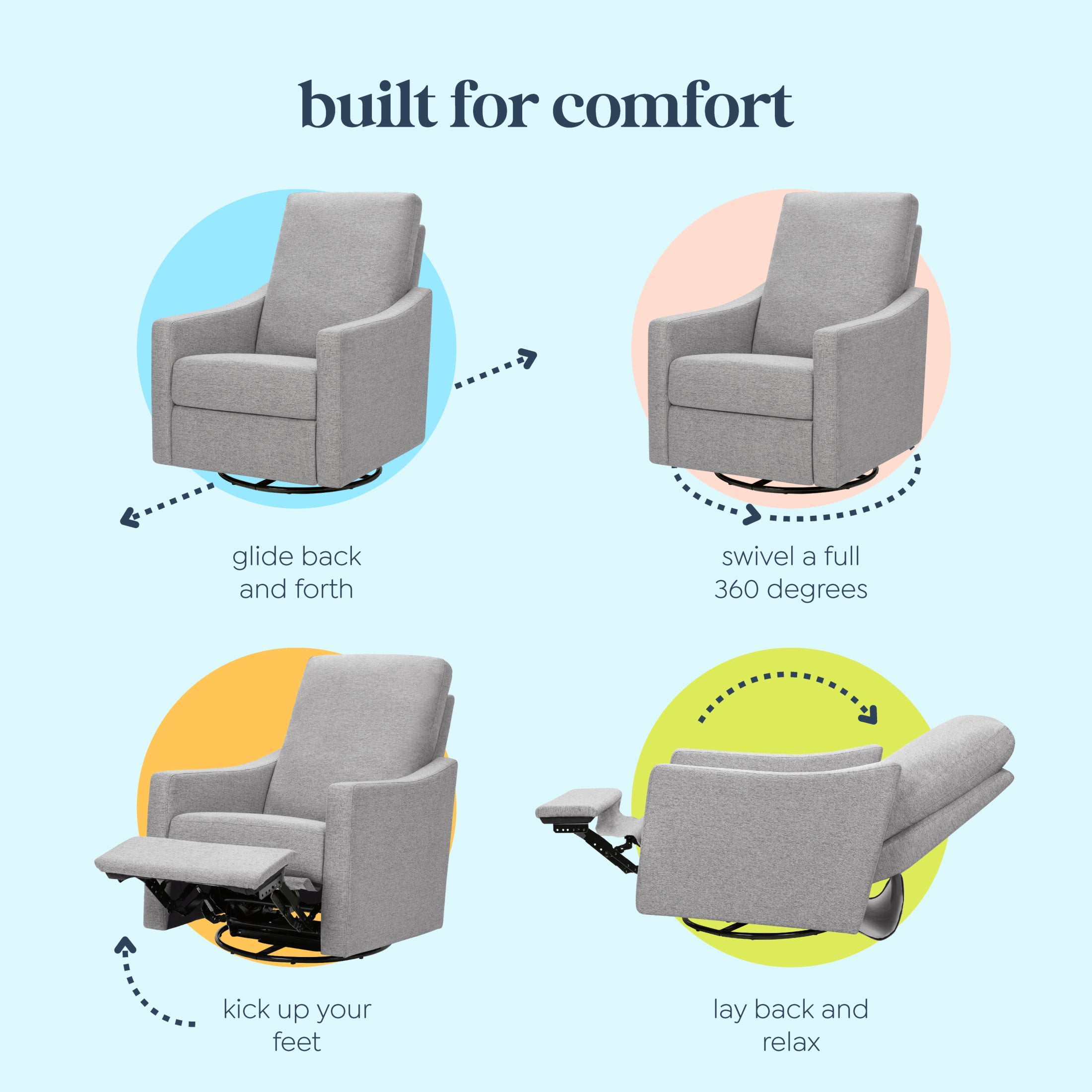 DaVinci Jonah Swivel Recliner