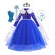 thumbnail image 1 of Disney Frozen 2 disfraz vestido de princesa para niñas azul manga larga cumpleaños carnaval niños Cosplay Snow Queen Elsa Anna Clothing3T(Tag 110) Gao Jinjia LED, 1 of 2