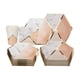thumbnail image 1 of Juego de vajilla desechable para 8 invitados Patrón de mármol Vajilla de papel desechable Platos hex Meterk  Rosa, 1 of 7