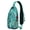 Antique Paisley, variant on Boho Mushroom Sling Bag, Lightweight Crossbody Daypack with Cottagecore Fungi Art, Ideal for Outdoor Adventures, Travel, and School