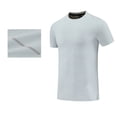 thumbnail image 4 of USNSM Men's T-Shirts Soft Lightweight Short Sleeve Tee Crew Neck Moisture Wicking Outdoor Running Sports Ice Breathable Shirt Gray XXL, 4 of 4