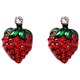 thumbnail image 1 of Cute Radish Earrings Cherry Earrings Red Stud Earrings Set for Women Girls S925 Silver Stud Earrings for Women Earrings with Soft Ear Studs Fine Jewelry for Parties and Holidays, 1 of 2